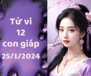 Tử vi thứ 5 ngày 25/1/2024 của 12 con giáp: Thìn hạnh phúc, Dần thất vọng