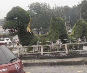 Đến lượt tạo hình rồng ở Nghệ An gây tranh cãi, bị chê 'giống lươn, sâu đo'