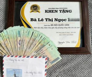 Nàng dâu 'chơi lớn' thưởng Tết cho mẹ chồng kèm bằng khen nhưng ai cũng thấy có điều không ổn