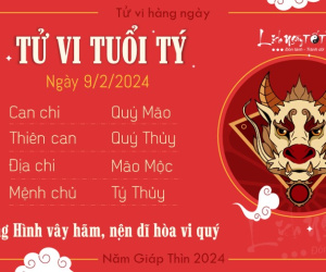 Tử vi thứ 6 ngày 9/2/2024 của 12 con giáp: Dần hân hoan, Thìn bốc đồng ngày 30 Tết