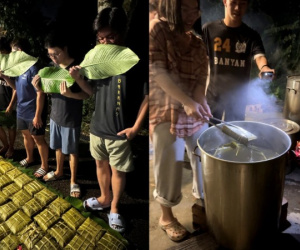 Tết xa nhà, sinh viên Việt thức cả đêm cùng canh nồi bánh chưng