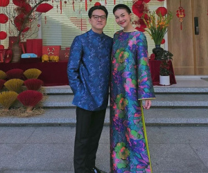 Tết đầu làm vợ của Thanh Hằng: Mùng 1 diện áo dài đi chơi cùng chồng yêu và mẹ ruột