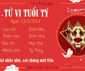 Tử vi thứ 3 ngày 13/2/2024 của 12 con giáp: Mùng 4 Tết Mão có tin vui, Ngọ bận rộn