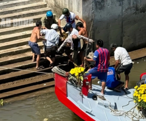 Người phụ nữ ở Vĩnh Long nhảy cầu ngày mùng 5 Tết