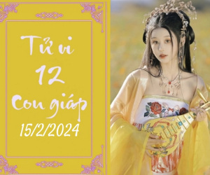 Tử vi thứ 5 hàng ngày 15/2/2024 của 12 con giáp: Thân khó khăn, Tý rủng rỉnh