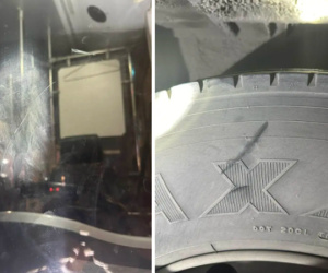Clip tài xế Mazda cầm dao chém rách lốp xe buýt, tỏ thái độ 'hổ báo' ngay giữa phố Hà Nội