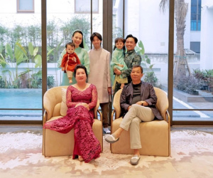 Khung ảnh viên mãn của gia đình Cường Đô La: Ông bà nội quyền lực hiếm hoi lộ diện, Subeo chiếm tâm điểm