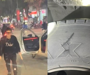 Tài xế ô tô xách dao chém xe buýt giữa phố Hà Nội nói 'do bị tạt đầu'