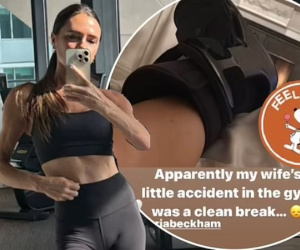 Victoria gặp tai nạn trong phòng tập, phản ứng của Beckham khi vợ chấn thương gây chú ý