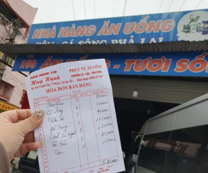 Đoàn khách 17 người dùng bữa hết 5,8 triệu đồng, tố bị 'chặt chém'
