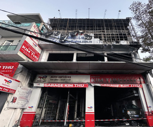 Thiệt hại rất lớn trong vụ hỏa hoạn tại garage ô tô ở Cần Thơ