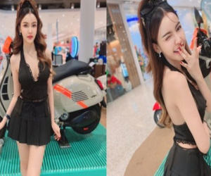 Ngắm dàn người đẹp bốc lửa bên xe ga Vespa hạng sang