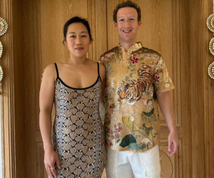 Ông chủ Facebook Mark Zuckerberg và vợ gây chú ý ở tiệc cưới 120 triệu USD