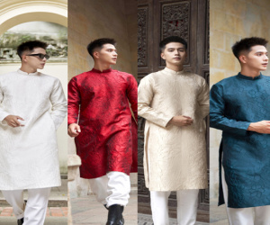 'Bật mí' cách phối quần với áo dài cách tân nam được các nhà thiết kế ưa chuộng