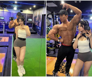Nam thần thể hình có tỷ lệ mỡ cực thấp, bạn gái như "tiểu bạch thỏ" thu hút MXH