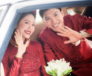 Đoàn Văn Hậu chúc 8/3 mẹ đẻ nhưng không quên mẹ vợ trẻ đẹp, Doãn Hải My lập tức chấm yêu quá: 'Chuẩn men'