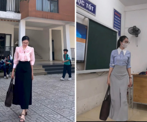 Cô giáo gây sốt với loạt outfit lên lớp cả tháng không trùng bộ nào: Mặc đẹp không đồng nghĩa dạy không tốt!