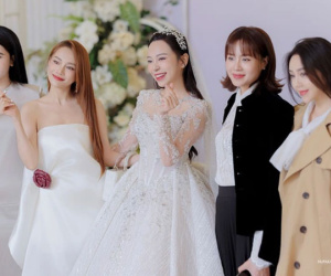 Lễ cưới diễn viên Kim Oanh: Nhã Phương - Lê Giang và dàn sao đổ bộ, cô dâu diện váy cưới 600 triệu