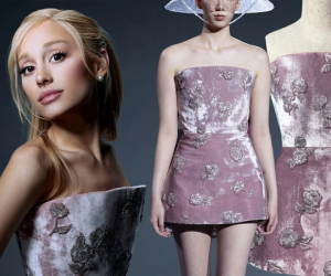 Ariana Grande diện đầm của NTK Trần Hùng lên sóng truyền hình Mỹ