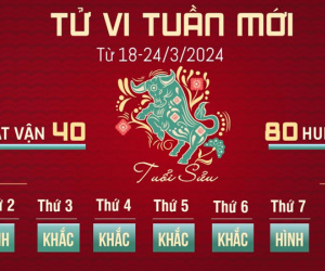 Tử vi tuần mới của 12 con giáp từ 18-24/3/2024: Sửu vất vả, Dậu hoang phí