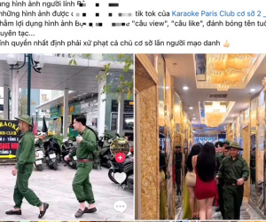 Nhóm người mặc đồ thanh niên xung phong 'quẩy' trong quán karaoke: Thanh tra 2 Sở vào cuộc