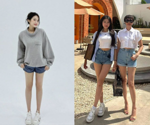 Doãn Hải My diện quần ngắn 20cm khoe đôi 'kiếm Nhật' thì ra thừa hưởng trọn bộ gen xịn từ cô Mai Đoàn