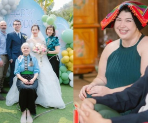 Gia đình chú rể Mỹ đội khăn Piêu, đem tráp lễ tới rước cô gái dân tộc, đám cưới xôn xao một vùng
