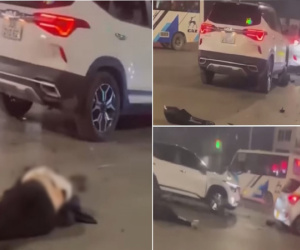 Điều tra vụ xe taxi đâm trọng thương 2 người dừng đèn đỏ ở Hà Nội