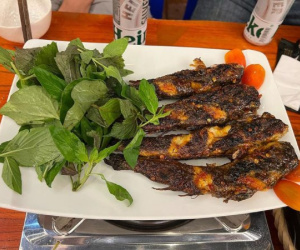 Khách Tây đạp xe 440km từ TP.HCM đến Cà Mau vì quá mê đặc sản ‘cá leo cây’