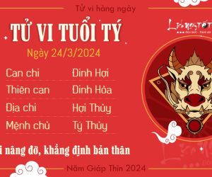 Tử vi chủ nhật ngày 24/3/2024 của 12 con giáp: Mão tự tin, Tị tranh cãi