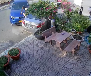 Clip: Mâu thuẫn khi chơi bida, người đàn ông lái ô tô đâm bạn