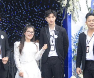 Quang Hải thuê dàn vệ sĩ hùng hậu bảo vệ Chu Thanh Huyền, không khác gì đám cưới sao hạng A showbiz