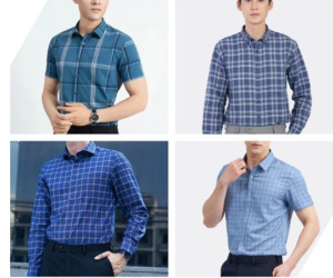 Những mẫu áo sơ mi sọc caro xanh năng động, trẻ trung nhất 2024