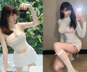 Hot girl búp bê sứ mặc hở bạo khoe vòng một 'ná thở'