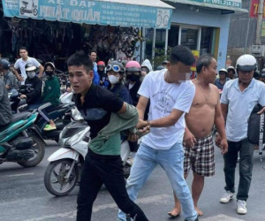 Bộ đội biên phòng truy đuổi 2 km bắt cướp ở Long An