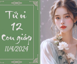 Tử vi thứ 5 ngày 11/4/2024 của 12 con giáp: Tý gặp may, Sửu có lộc