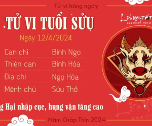 Tử vi thứ 6 ngày 12/4/2024 của 12 con giáp: Sửu lao đao, Ngọ nên khiêm tốn