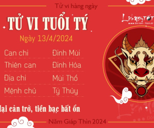 Tử vi thứ 7 ngày 13/4/2024 của 12 con giáp: Hợi may mắn, Mão nhanh nhẹn