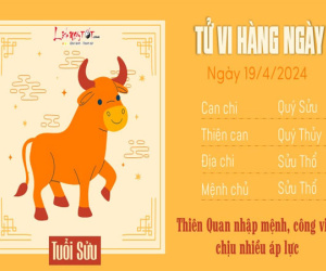 Tử vi thứ 6 ngày 19/4/2024 của 12 con giáp: Sửu chịu áp lực, Tuất mâu thuẫn