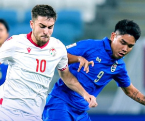 Thua bạc nhược U23 Tajikistan, U23 Thái Lan bị loại với vị trí bét bảng