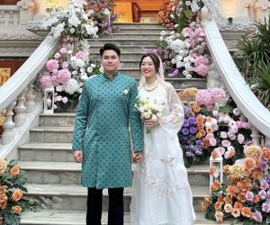 Choáng ngợp trước căn biệt thự nguy nga như cung điện của chồng hoa khôi bóng chuyền Việt Hương, học vấn của chàng còn đáng nể hơn