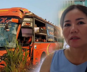 Hai xe khách chở trên 50 người tông nhau: Có hành khách văng xa cả chục mét