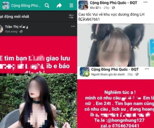 Rao bán dâm tràn lan trên các fanpage cộng đồng Phú Quốc