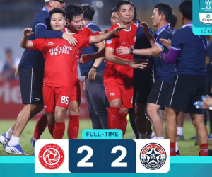 Thể Công Viettel thắng luân lưu, đấu Hà Nội FC ở bán kết Cúp QG
