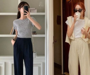 Các mẫu quần âu dành cho nàng công sở có chiều cao khiêm tốn