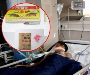 Mâu thuẫn gia đình, người đàn ông uống 10 ống thuốc diệt chuột tự tử