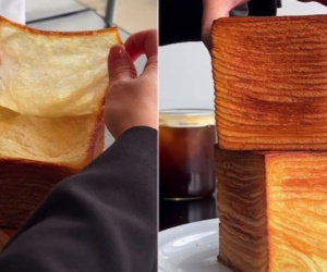 Xuất hiện loại bánh mì mỏng như tờ giấy ăn, dân mạng rần rần thích thú: 'Chưa bao giờ tôi muốn ăn khăn giấy đến thế'!