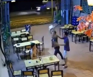 Clip: Người đàn ông bị hành hung dã man tại phòng trà