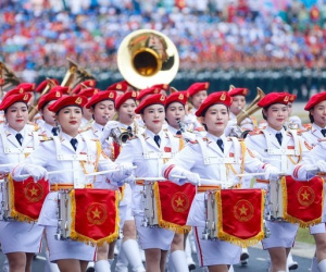 Những 'bóng hồng' trong Lễ diễu binh, diễu hành kỷ niệm 70 năm Chiến thắng Điện Biên Phủ