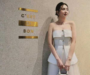 Mai Ngọc chỉ cần diện đồ đen trắng cũng nổi bật, sang ngút ngàn